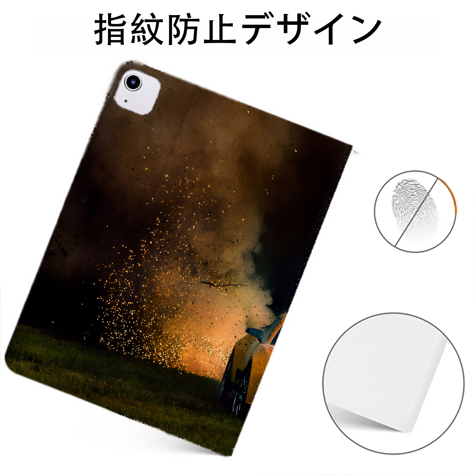 （画像用） Transformers トランスフォーマー IPadケース ペンホルダー付き ブックスタイルデザイン